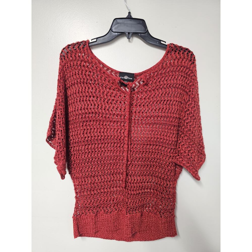 Its Our Time 90s Sweater Size XL Open Knit Large Hole Coachella Y2K Festival